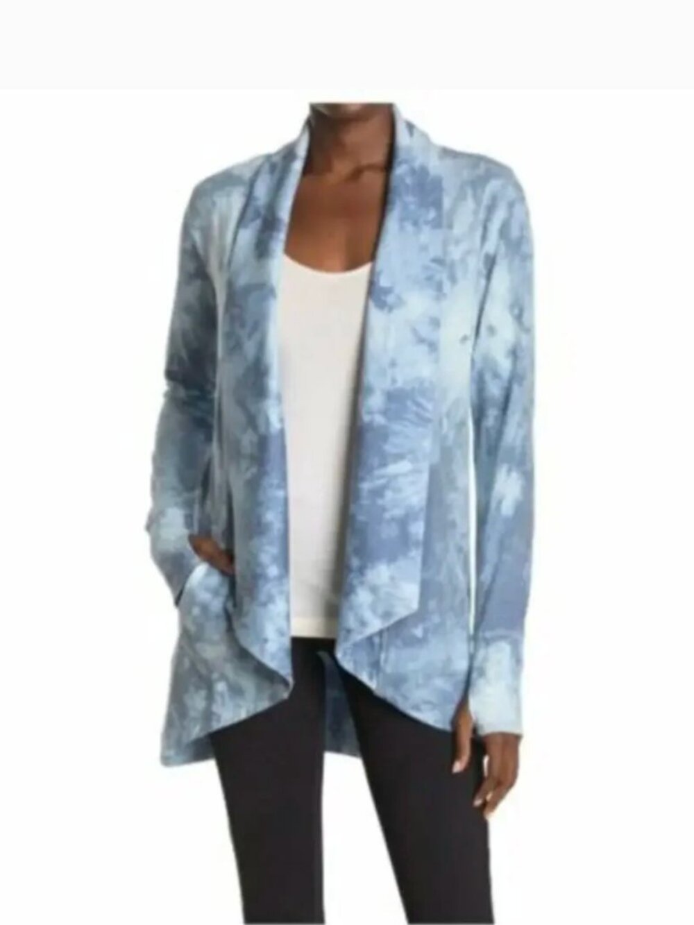 90 Degree By Reflex Open Front Cardigan Large